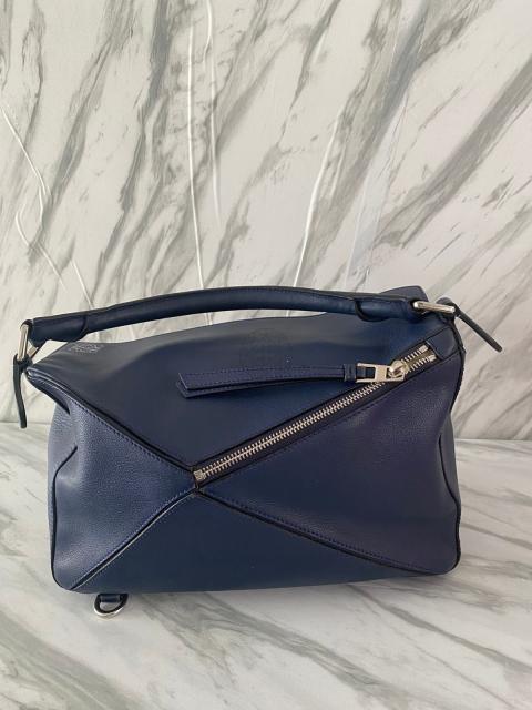 Loewe navy puzzle discount bag